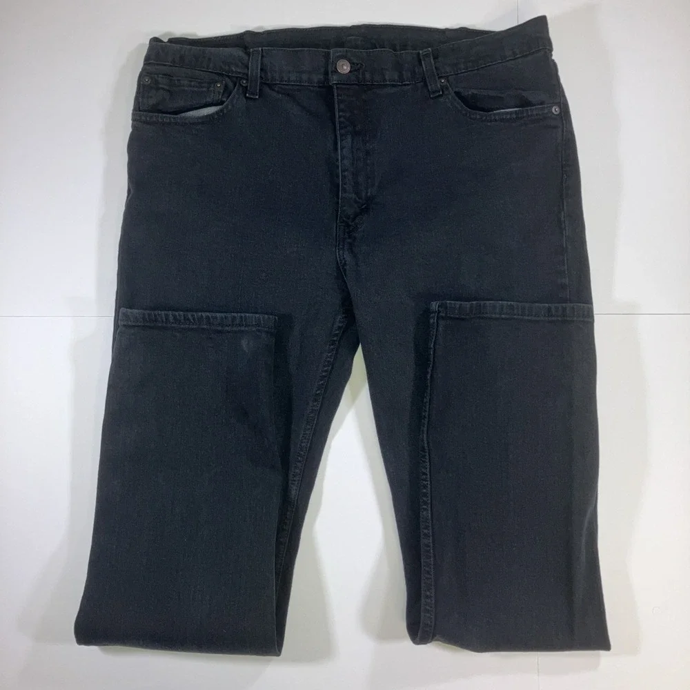 Levis‎ 511 Jeans Mens Size 38x32 Black Slim Fit Straight Leg Denim Pants